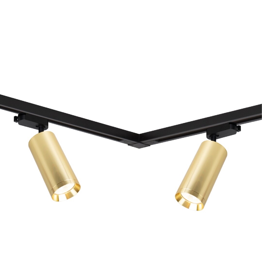 Foco para sistema de rieles MICA 4xGU10/10W/230V dorado/negro