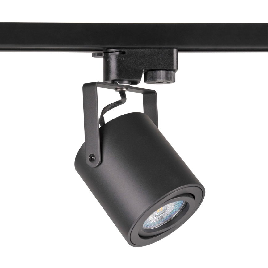 Foco para sistema de rieles MINOR 3xGU10/10W/230V + 1 m sistema de rieles negro