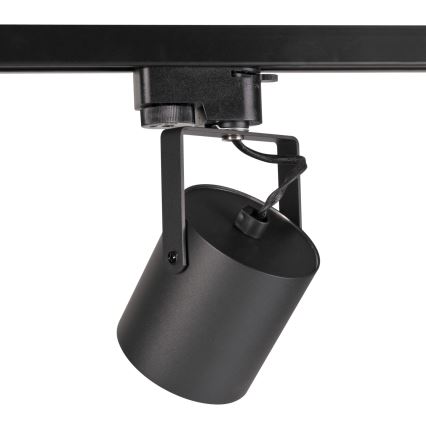 Foco para sistema de rieles MINOR 3xGU10/10W/230V + 1 m sistema de rieles negro