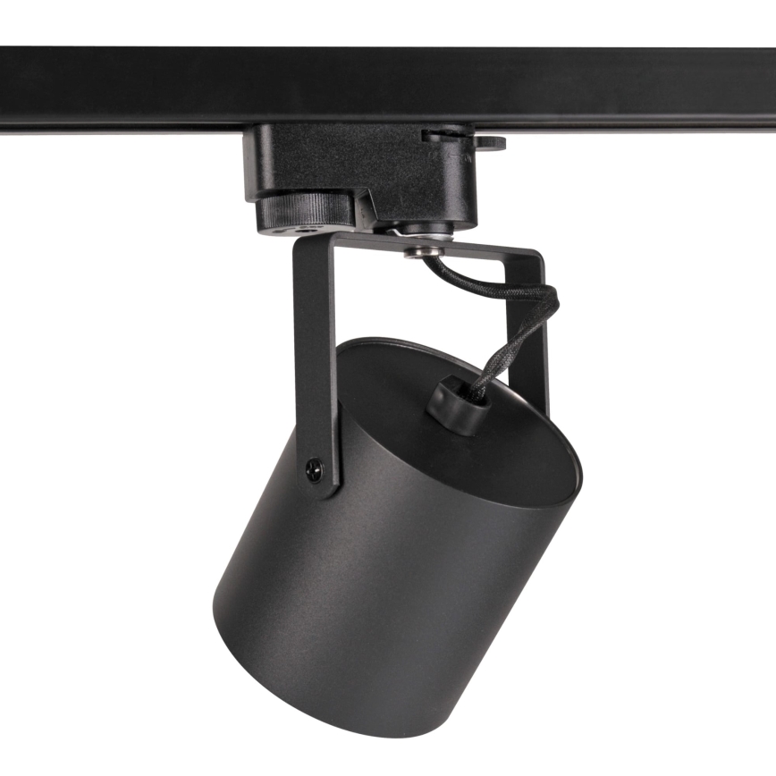 Foco para sistema de rieles MINOR 3xGU10/10W/230V + 1 m sistema de rieles negro