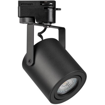 Foco para sistema de rieles MINOR 3xGU10/10W/230V + 1 m sistema de rieles negro