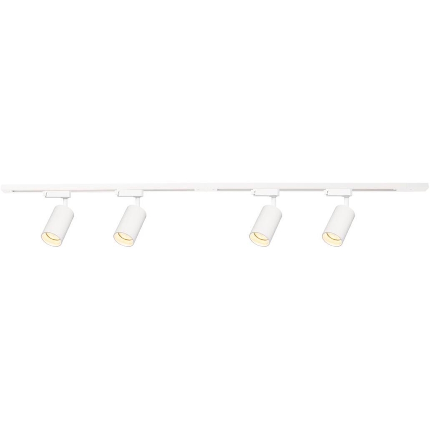 Foco para sistema de rieles PIPE 4xGU10/10W/230V blanco