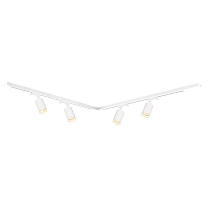 Foco para sistema de rieles PIPE 4xGU10/10W/230V blanco