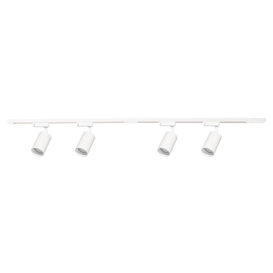 Foco para sistema de rieles PIPE 4xGU10/10W/230V blanco
