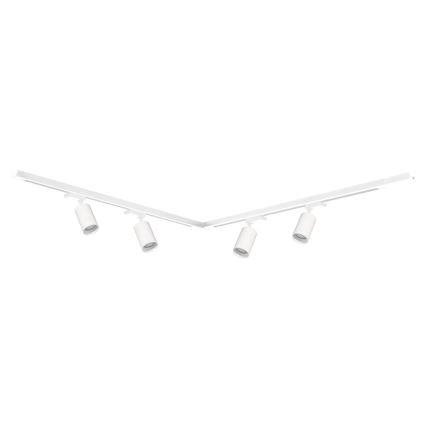 Foco para sistema de rieles PIPE 4xGU10/10W/230V blanco