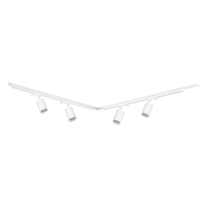 Foco para sistema de rieles PIPE 4xGU10/10W/230V blanco