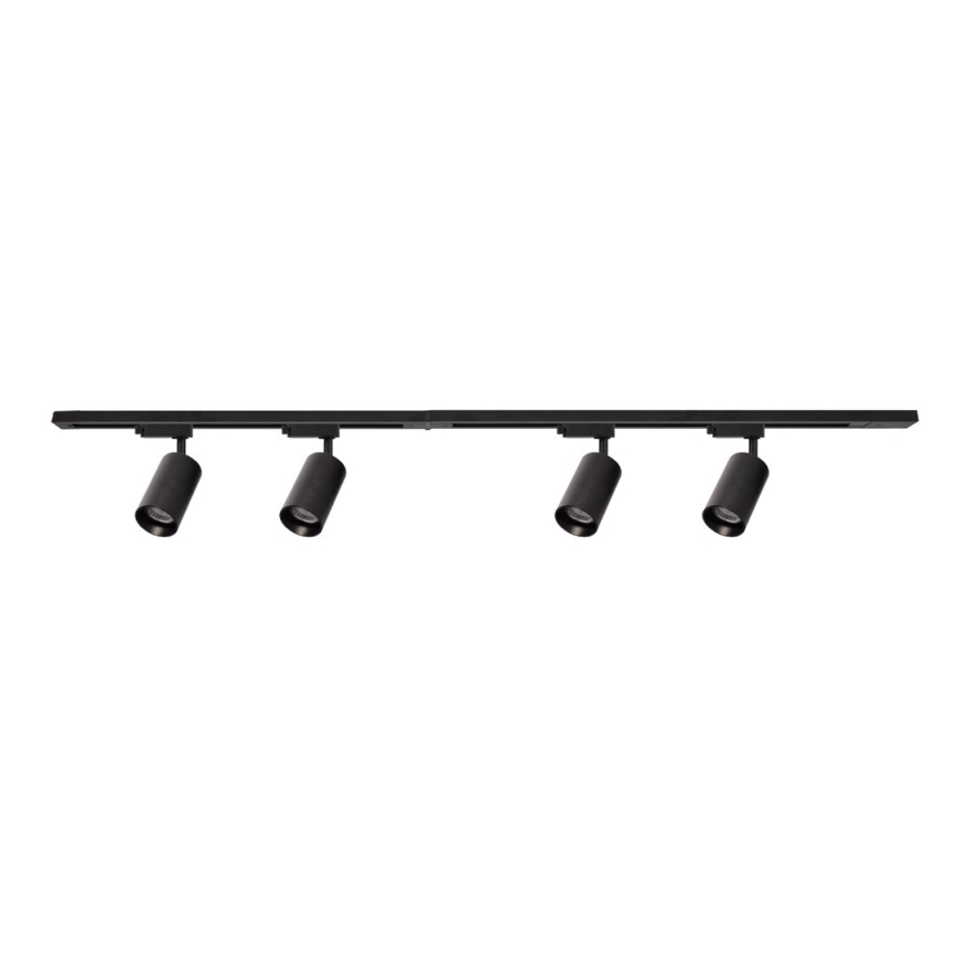 Foco para sistema de rieles PIPE 4xGU10/10W/230V negro