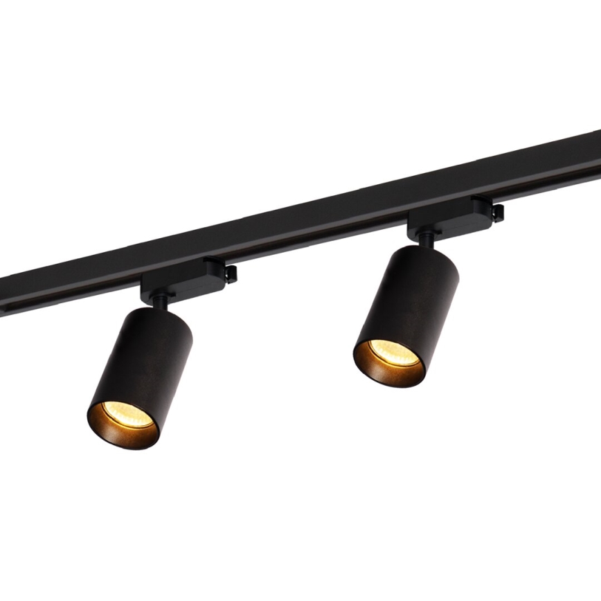 Foco para sistema de rieles PIPE 4xGU10/10W/230V negro
