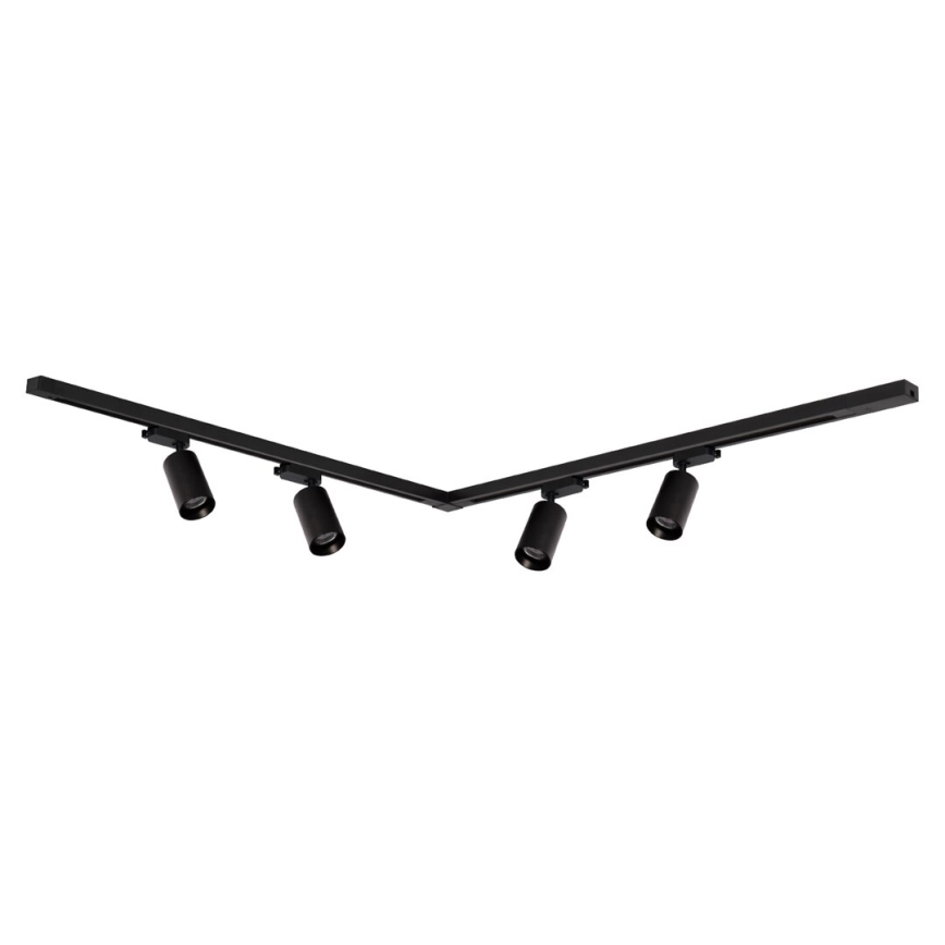 Foco para sistema de rieles PIPE 4xGU10/10W/230V negro