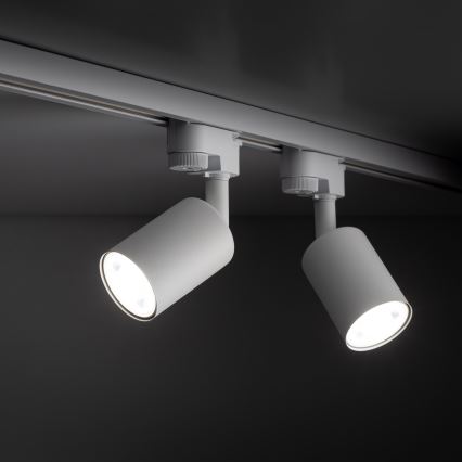 Foco para sistema de raíles monofásico TOP 1xGU10/10W/230V blanco