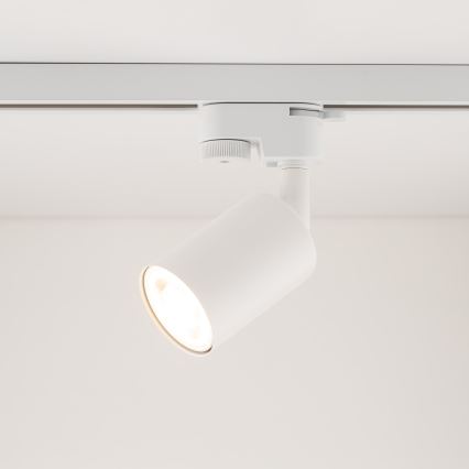 Foco para sistema de raíles monofásico TOP 1xGU10/10W/230V blanco