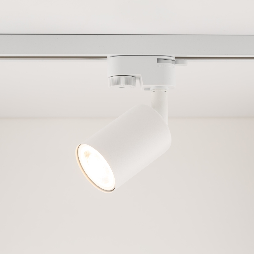 Foco para sistema de raíles monofásico TOP 1xGU10/10W/230V blanco