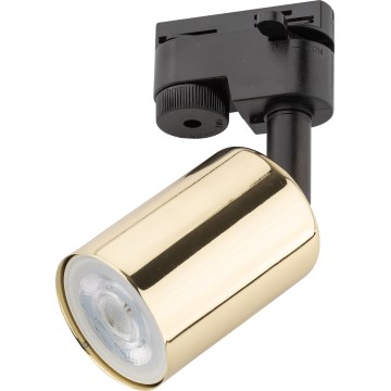 Foco para sistema de rieles TOP 1xGU10/10W/230V dorado/negro