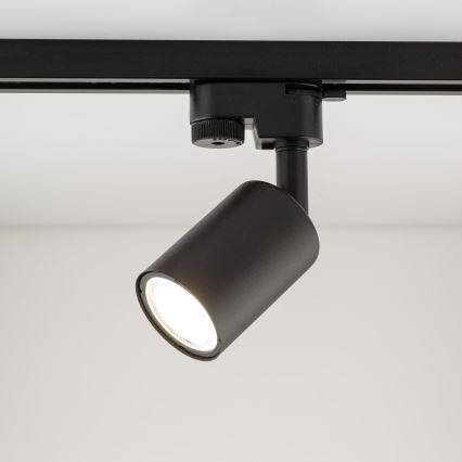 Foco para sistema de raíles monofásico TOP 1xGU10/10W/230V negro
