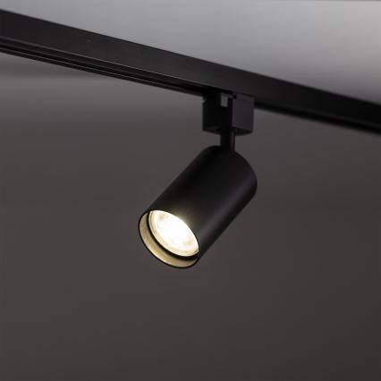 Foco para sistema de raíles monofásico TRACER 1xGU10/10W/230V negro