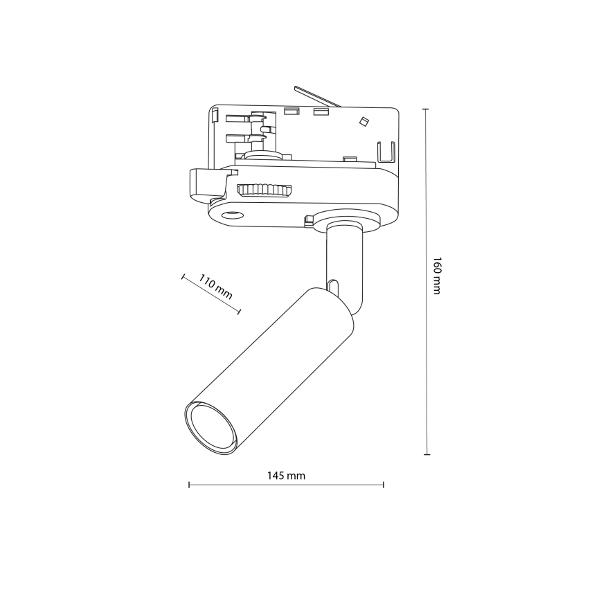 Foco para sistema de rieles trifásico LAGOS 1xG9/8W/230V blanco