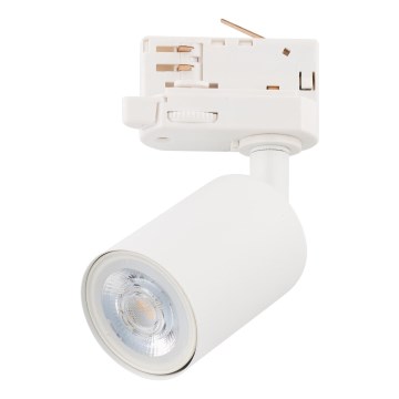 Foco para sistema de rieles trifásico TOP 1xGU10/10W/230V blanco