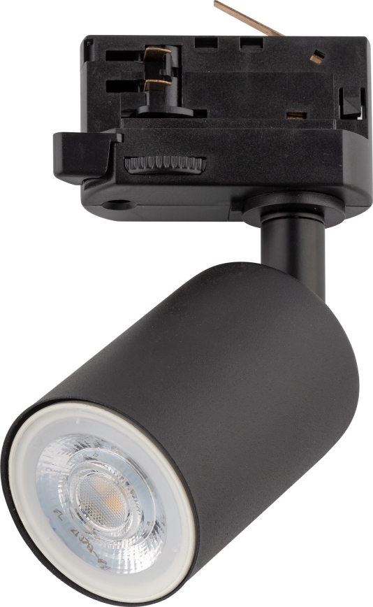 Foco para sistema de rieles trifásico TOP 1xGU10/10W/230V negro