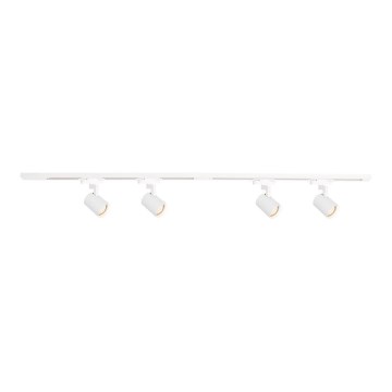 Foco para sistema de rieles VOLF 4xGU10/10W/230V blanco