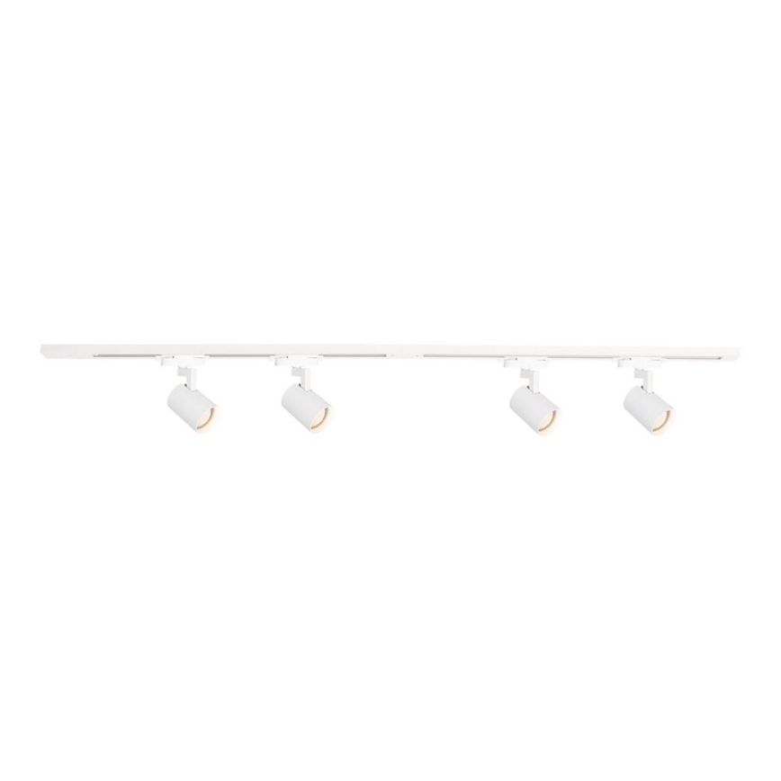 Foco para sistema de rieles VOLF 4xGU10/10W/230V blanco