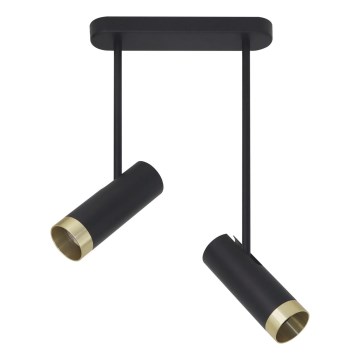 Foco PORTO 2xGU10/10W/230V negro