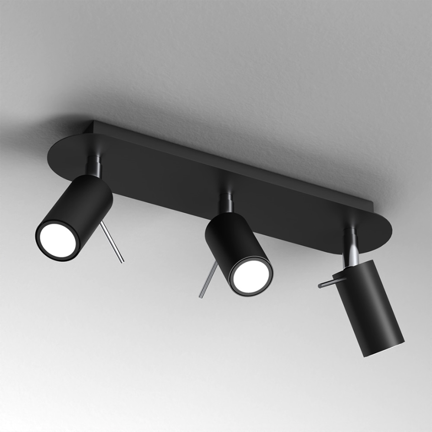 Foco PRESTON 3xGU10/MR11/40W/230V negro