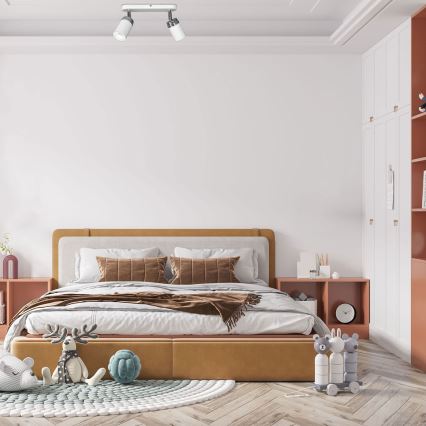 Foco RENO 2xGU10/8W/230V blanco/cromo brillante