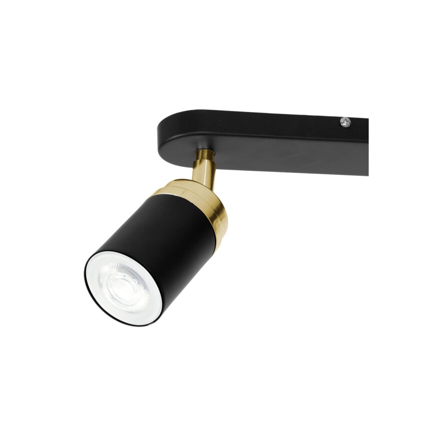 Foco RENO 2xGU10/8W/230V negro/dorado