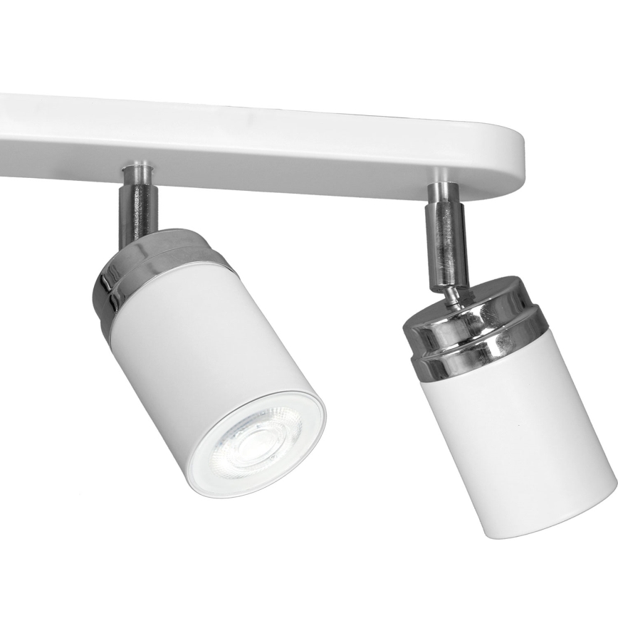 Foco RENO 3xGU10/8W/230V blanco/cromo brillante