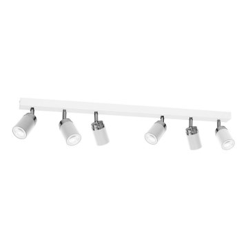 Foco RENO 6xGU10/8W/230V blanco/cromo brillante