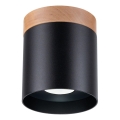 Foco RIF 1xGU10/10W/230V diá. 12 cm negro