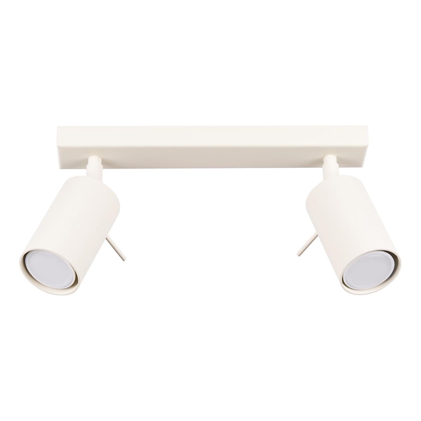 Foco RING 2xGU10/10W/230V color crema