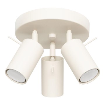 Foco RING 3xGU10/10W/230V color crema
