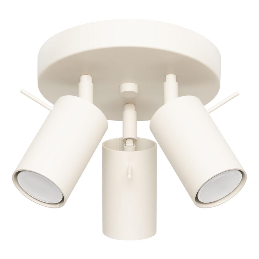 Foco RING 3xGU10/10W/230V color crema