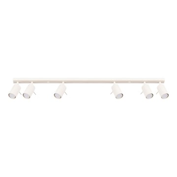 Foco RING 6xGU10/10W/230V color crema