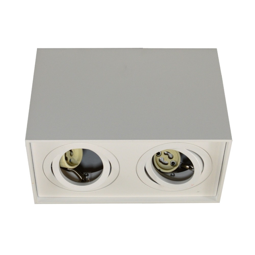 Foco SIROCO 2xGU10/30W/230V blanco