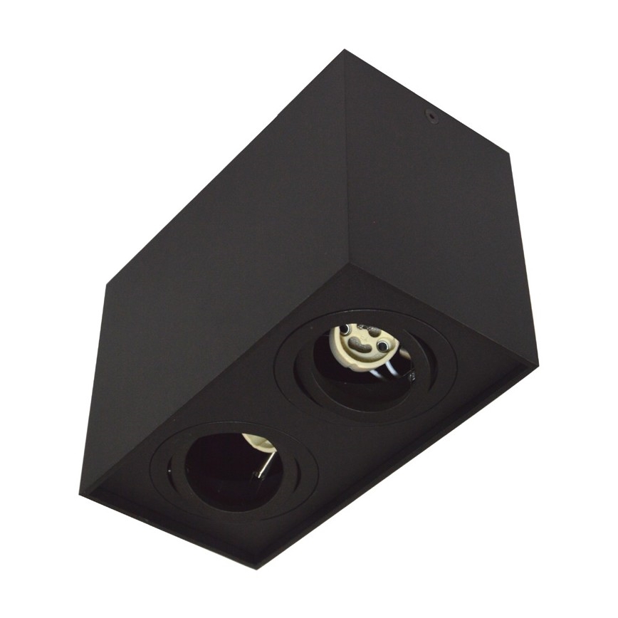 Foco SIROCO 2xGU10/30W/230V negro