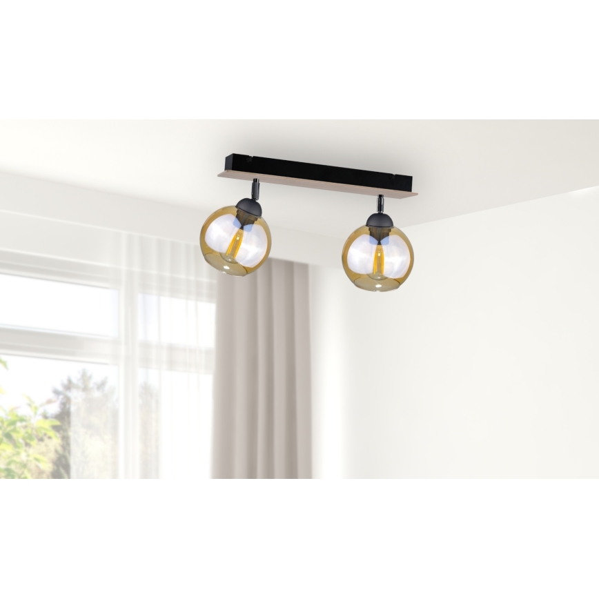 Foco THEA WOOD 2xE27/60W/230V