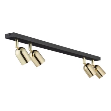 Foco TOP 4xGU10/10W/230V negro/dorado