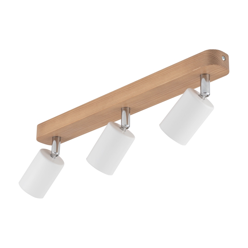 Foco TOP WOOD 3xGU10/10W/230V blanco/madera
