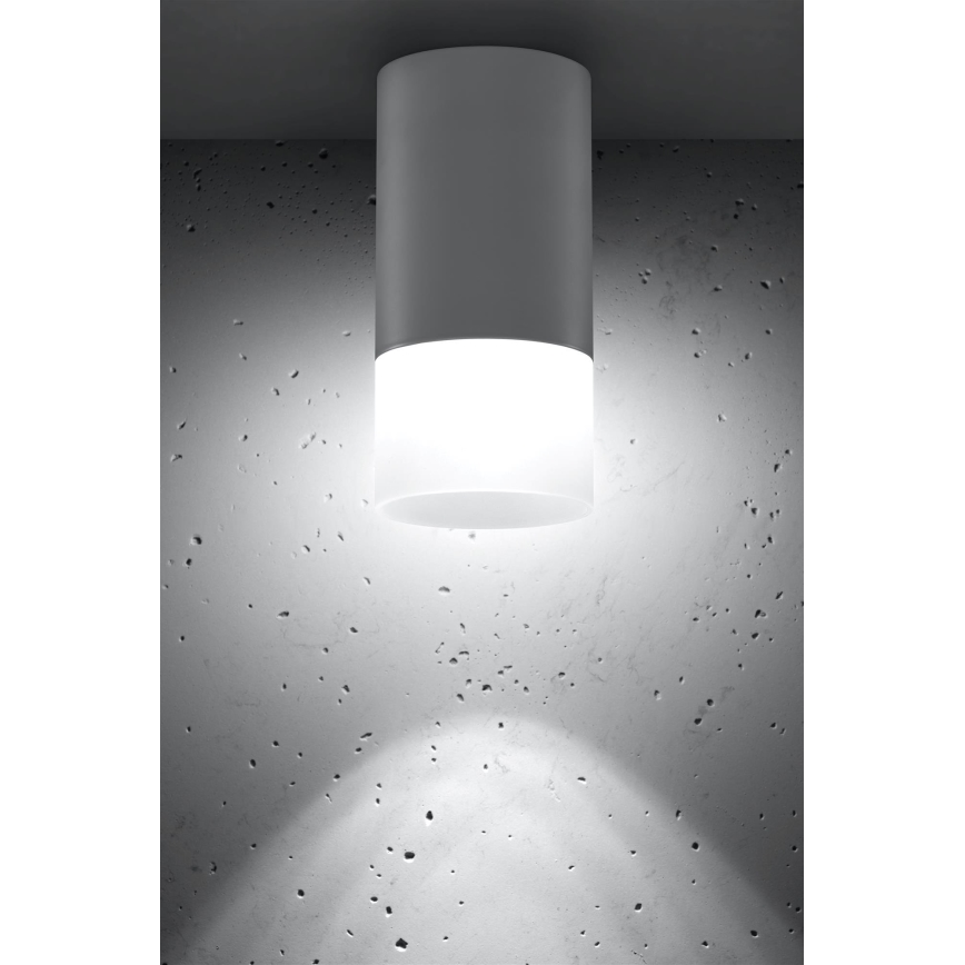Foco TUBA 1xGU10/15W/230V gris/blanco