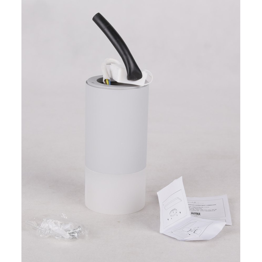 Foco TUBA 1xGU10/15W/230V gris/blanco