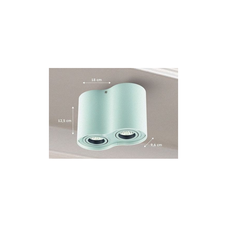 Foco TUBA 1xGU10/50W/230V blanco