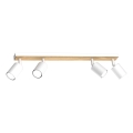 Foco TULON 4xGU10/8W/230V blanco/roble