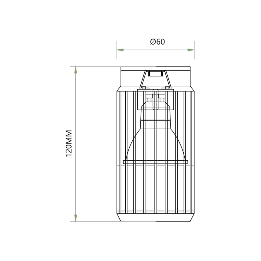 Foco VERTICAL 1xGU10/8W/230V blanco