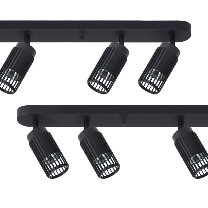 Foco VERTICAL 6xGU10/8W/230V negro