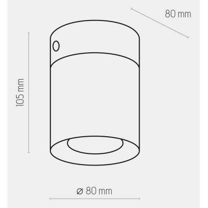 Foco VICO GOLD 1xGU10/10W/230V