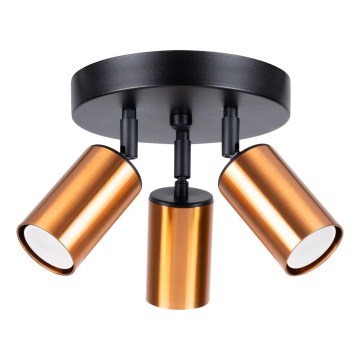 Foco WINX 3xGU10/10W/230V negro/cobre