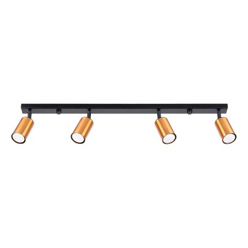 Foco WINX 4xGU10/10W/230V negro/cobre