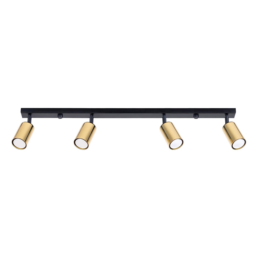 Foco WINX 4xGU10/10W/230V negro/dorado